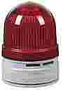 WERMA D62 Perm./Flash/Sounder 24VDC RED Beacon, complete with flat base. IP66