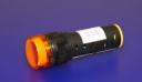 16mm INDICATING LIGHT ORANGE, 110VAC/DC LED, SCREW TERMINALS IP40