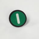 TER CHARLIE/ALPHA DISC (Solo Button) - GREEN WITH START SYMBOL