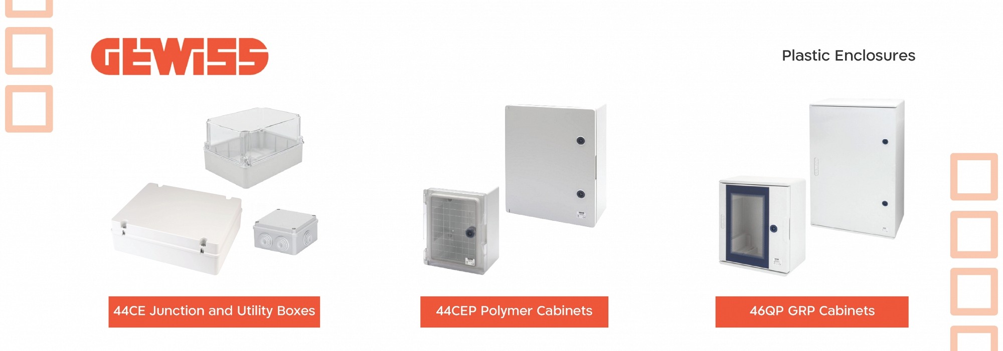 Gewiss Plastic Enclosures