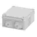 GEWISS 44CE JUNCTION BOX (WALLS w/CABLE GLANDS) IP55, STD DEPTH GREY, 100 x 100 x 50mm - QUARTER TURN SCREWS