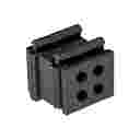 SPP 4X2B - DES INSERT - SMALL, BLACK - 4 HOLE, CABLE Ø2 mm
