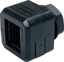 DES CLICK 20B - SPLITTABLE CABLE GLAND, BLACK - WITH LOCKNUT M20