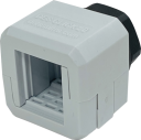 DES CLICK 25G - SPLITTABLE CABLE GLAND, WHITE/GREY - WITH LOCKNUT M25