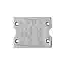 DES-PDM Q/17G - ENTRY PLATE, GREY - 74L x 60H mm, 17x CABLES MAX