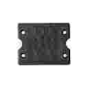 DES-PDM Q/17B - ENTRY PLATE, BLACK - 74L x 60H mm, 17x CABLES MAX