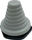 DES-PDP 63G - ENTRY UNIT, GREY - PYRAMID-SHAPED, CABLE Ø23-55 mm