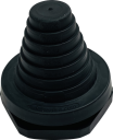 DES-PDP 50B - ENTRY UNIT, BLACK - PYRAMID-SHAPED, CABLE Ø17-42 mm