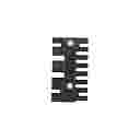 AP-DP 63 BA4 - STRAIN RELIEF MODULE - 4-7-TEETH, SCREW FIXING, BUSHINGS M4 AL