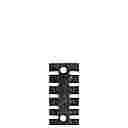 AP 87 - STRAIN RELIEF MODULE - 6-TEETH, SCREW FIXING, NO BUSHINGS
