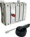 GHISALBA LOAD BREAK SWITCH 4 POLE 160A (AC-22) - c/w BLACK HANDLE & EXT SHAFT ***EOL***