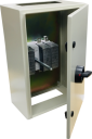 GHISALBA FUSE SWITCH 3 POLE 250A IN METAL ENCLOSURE W/INTERLOCK HANDLE