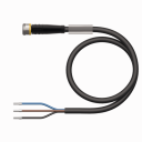 TURCK CORDSET FEMALE M8 STRAIGHT 3 POLE 5M CABLE PUR BLACK