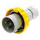 GEWISS IEC309 HP STR PLUG IP66/67/68/69 YLW 110V 4H 32AMPS 2P+E