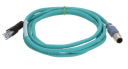 TURCK CORDSET MALE M12 STRAIGHT 4 POLE - RJ45  TPU ETHERNET CABLE