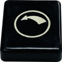 TER SPA BUTTON DISC - BLACK WITH LFT ROTATE 2-SP ARROW (PRTA115XPI)