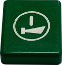 TER SPA BUTTON DISC - GREEN WITH HORN & START SYMBOL (PRTA104XPI)