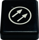 TER SPA BUTTON DISC - BLACK WITH 2x ANGLE ARROW (PRTA108XPI)