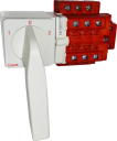 GAVE LD CHANGEOVER SWITCH 3P 100A AC-22 + AUX, DIN RAIL MOUNT