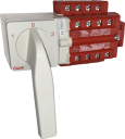 GAVE LD CHANGEOVER SWITCH 4P 100A AC-22 + AUX, DIN RAIL MOUNT