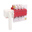 GAVE LD CHANGEOVER SWITCH 4P 160A AC-22 + AUX, DIN RAIL MOUNT
