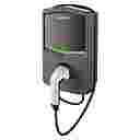 GEWISS EV CAR CHARGER 22kW - THREE PHASE, TYPE 2 w/5m LEAD 32A & DC LEAK PROTECTION 6mA