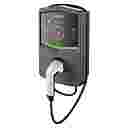 GEWISS EV CAR CHARGER RFID 22kW - THREE PHASE, TYPE 2 w/5m LEAD 32A, DC LEAK PROTECTION 6mA, ENERGY METERING & DISPLAY