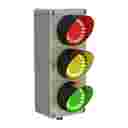 EZ-LIGHT Traffic Series: 3-Indicator Daylight Visible; Voltage: 15-30V dc, PNP, Green/Yellow/Red M12