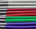 WIRE ROPE 2.5-4mm PVC COATED GALVANISED - RED (BREAK LOAD 346KG)