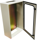 CVS METAL ENCLOSURE 1000H x 600W x 300D, 1-DOOR TRANSPARENT c/w GEAR PLATE & WALL BRACKETS