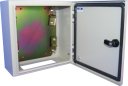 CVS METAL ENCLOSURE 300H x 300W x 150D, 1-DOOR c/w GEAR PLATE & WALL BRACKETS
