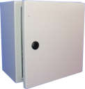 CVS METAL ENCLOSURE 300H x 300W x 200D, 1-DOOR c/w GEAR PLATE & WALL BRACKETS