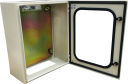 CVS METAL ENCLOSURE 600H x 500W x 250D, 1-DOOR TRANSPARENT c/w GEAR PLATE & WALL BRACKETS