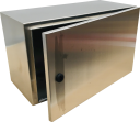 CVS SS304 ENCLOSURE 300H x 500W x 250D, 1-DOOR c/w GEAR PLATE (no brackets)
