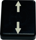TER SPA BUTTON DISC - BLACK UNCLAMP - VERTICAL (PRTA217XPI)
