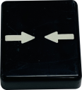 TER SPA BUTTON DISC - BLACK CLAMP - HORIZONTAL (PRTA218XPI)