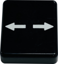 TER SPA BUTTON DISC - BLACK UNCLAMP - HORIZONTAL (PRTA219XPI)