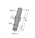 TURCK INDUCTIVE SENSOR, M12,PNP, N/O N/C, FLUSH, 4MM SENSING, M12 CONNECTOR