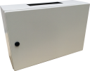 CVS METAL ENCLOSURE 400H x 600W x 150D, 1-DOOR c/w GEAR PLATE & WALL BRACKETS