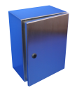 CVS SS316 ENCLOSURE 300H x 250W x 150D, 1-DOOR c/w GEAR PLATE (no brackets)