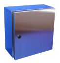 CVS SS316 ENCLOSURE 300H x 300W x 200D, 1-DOOR c/w GEAR PLATE (no brackets)