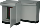 CVS METAL CONSOLE 1000H x 600W x 500D, 1-DOOR c/w MOUNTING PLATE, NO PLINTH