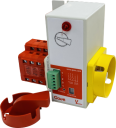 GAVE MOTORISED CHANGEOVER SWITCH 1-0-2 2P 40A 12VDC SUPPLY, BASE MOUNT