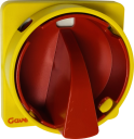 GAVE CAM HANDLE D0/D1 PADLOCKABLE RED/YELLOW