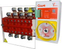 GAVE MOTORISED CHANGEOVER SWITCH 1-0-2 4P 200A 12VDC SUPPLY, BASE MOUNT