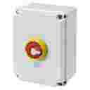 GEWISS 70RT HP ISOLATOR IN PLASTIC ENCL IP66/67/69  RED/YLW KNOB 160A (AC22A) 3P+N 236.5x316x178mm