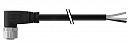 CONTRINEX  M8 CABLE CONNECTOR, R/A 4 pole 2m length PVC 3wire