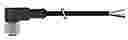 CONTRINEX  CORDSET FEMALE M12 R/ANGLE 3 POLE 2M CABLE PUR BLACK