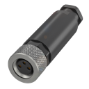 BALLUFF Field Attachable Female M8 , Straight,3-pin, A-coded, AC/DC, Screw terminal,