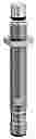 CONTRINEX HIGH PRESSURE INDUCTIVE SENSOR, IO-LINK  M12, PNP, N/O,FLUSH 2.5MM SENSING, 600Hz,500 bar operating pressure, M12
